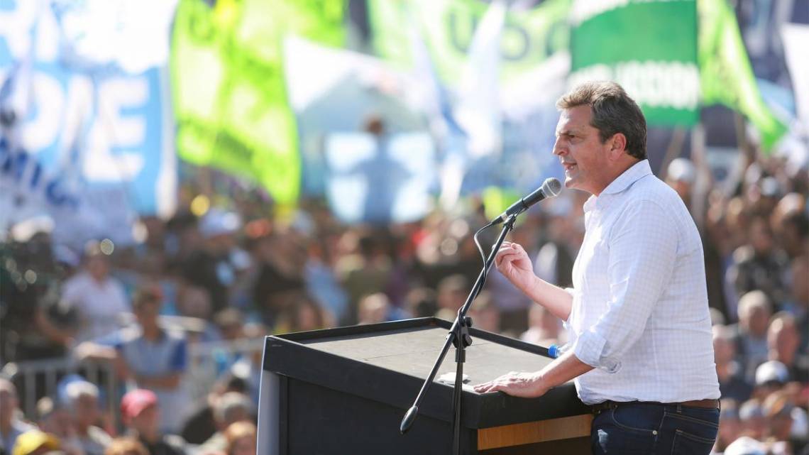 Sergio Massa relanzó la campaña para las elecciones de octubre. (Foto: Télam)