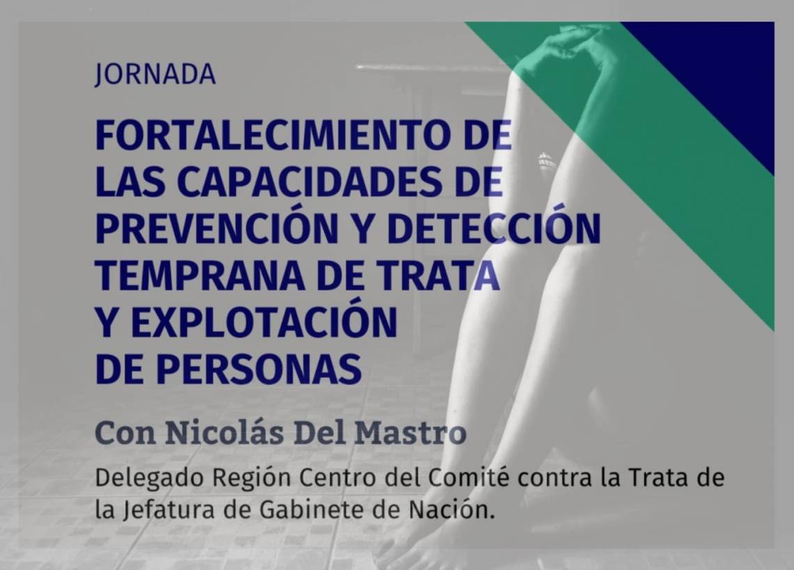 Invitan a la jornada “Trata y Explotación de Personas: herramientas para la detección temprana”
