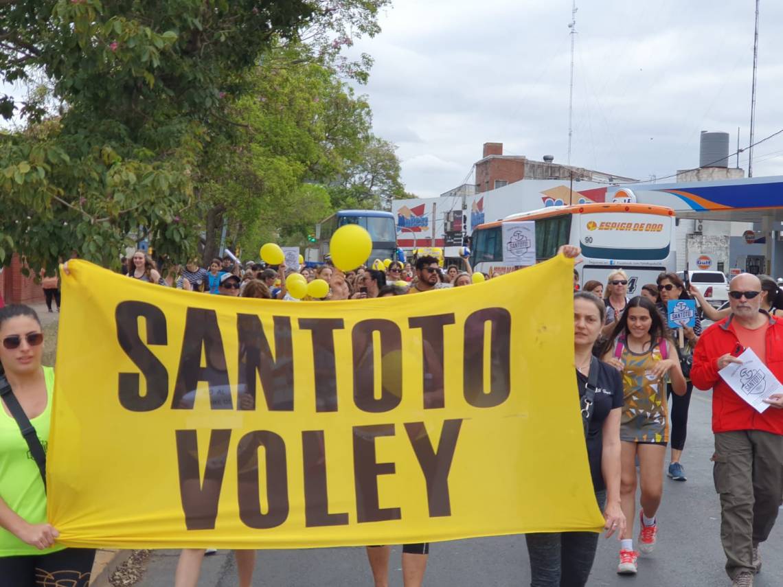 Santoto Voley se manifestó contra el traslado de la institución