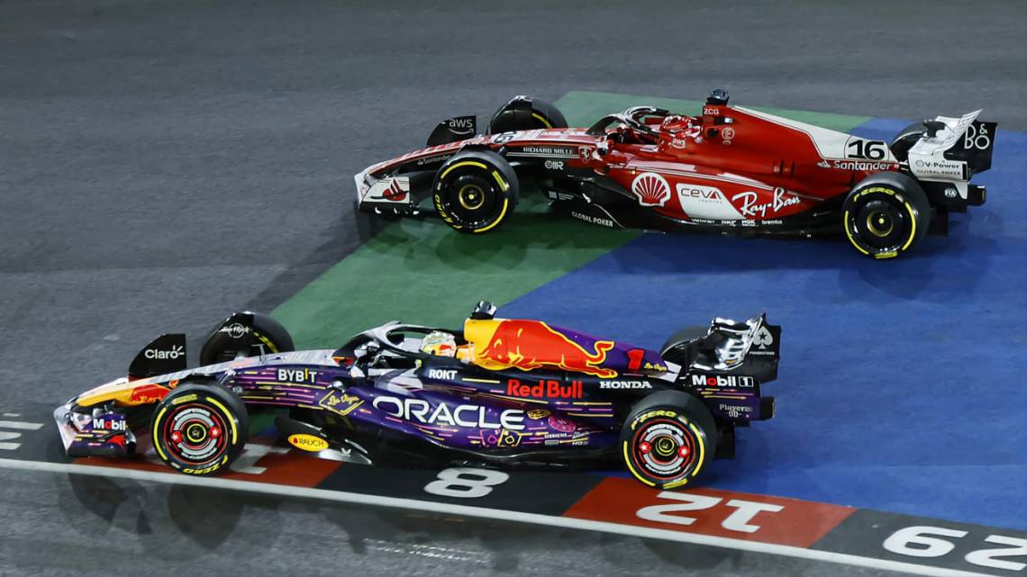 Verstappen alcanzó las 18 victorias en el año en Las Vegas y Pérez aseguró el subcampeonato