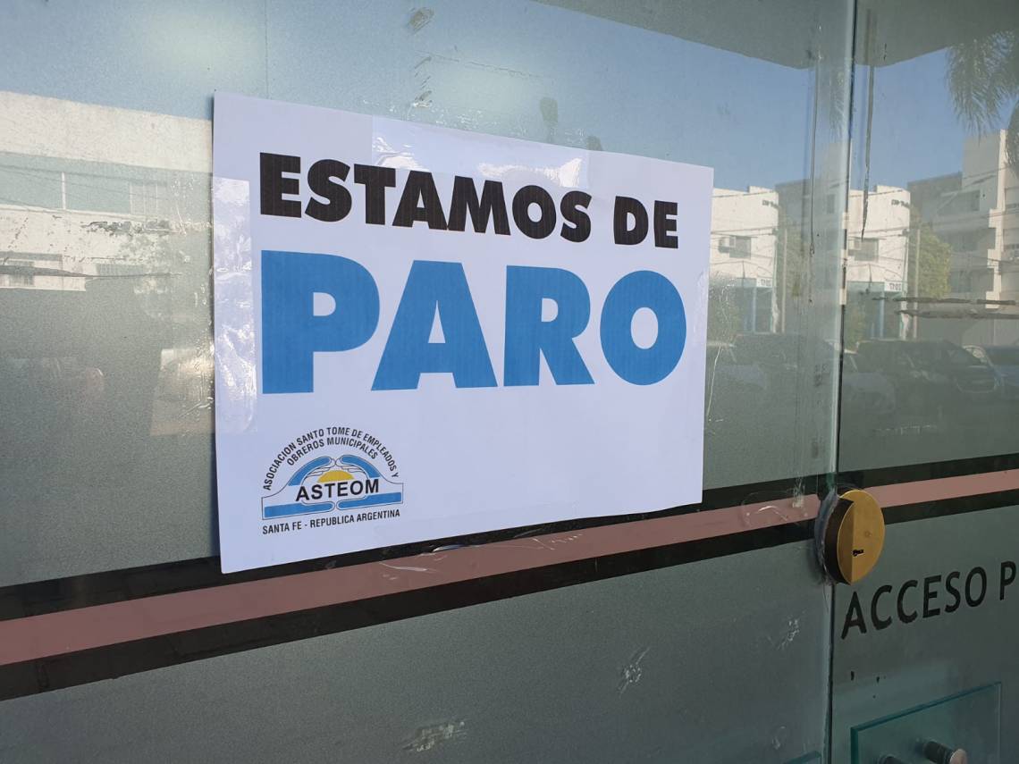 Trabajadores municipales anunciaron un paro de 48 horas 