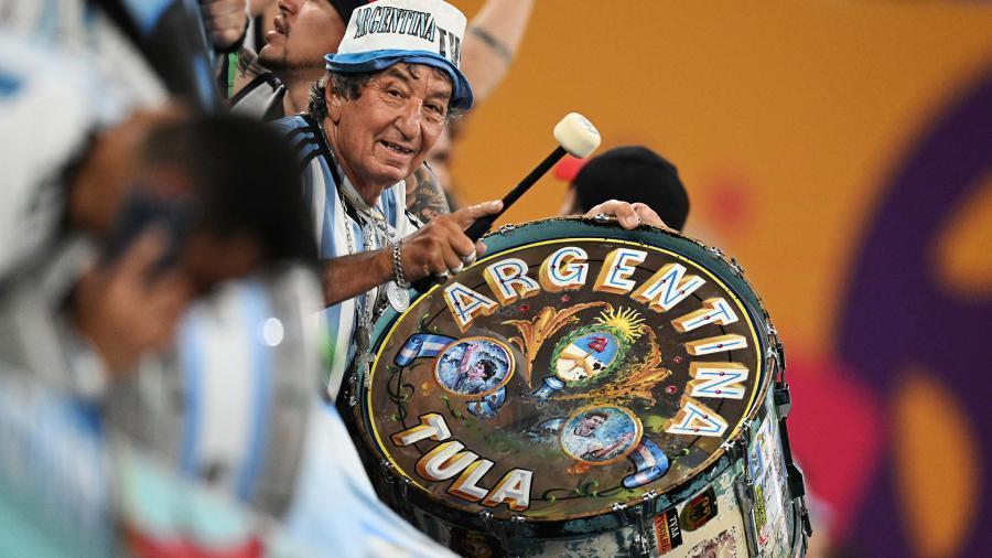 Murió Tula, el hincha más famoso de la Selección y del bombo peronista. (Foto: Télam)