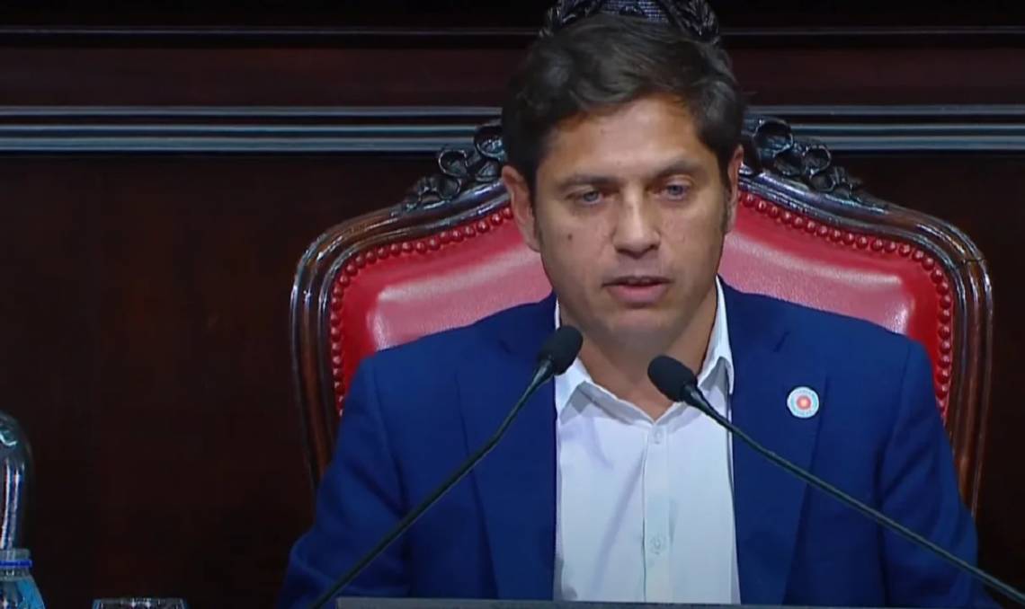 Axel Kicillof, en la Asamblea Legislativa. (Foto: NA)