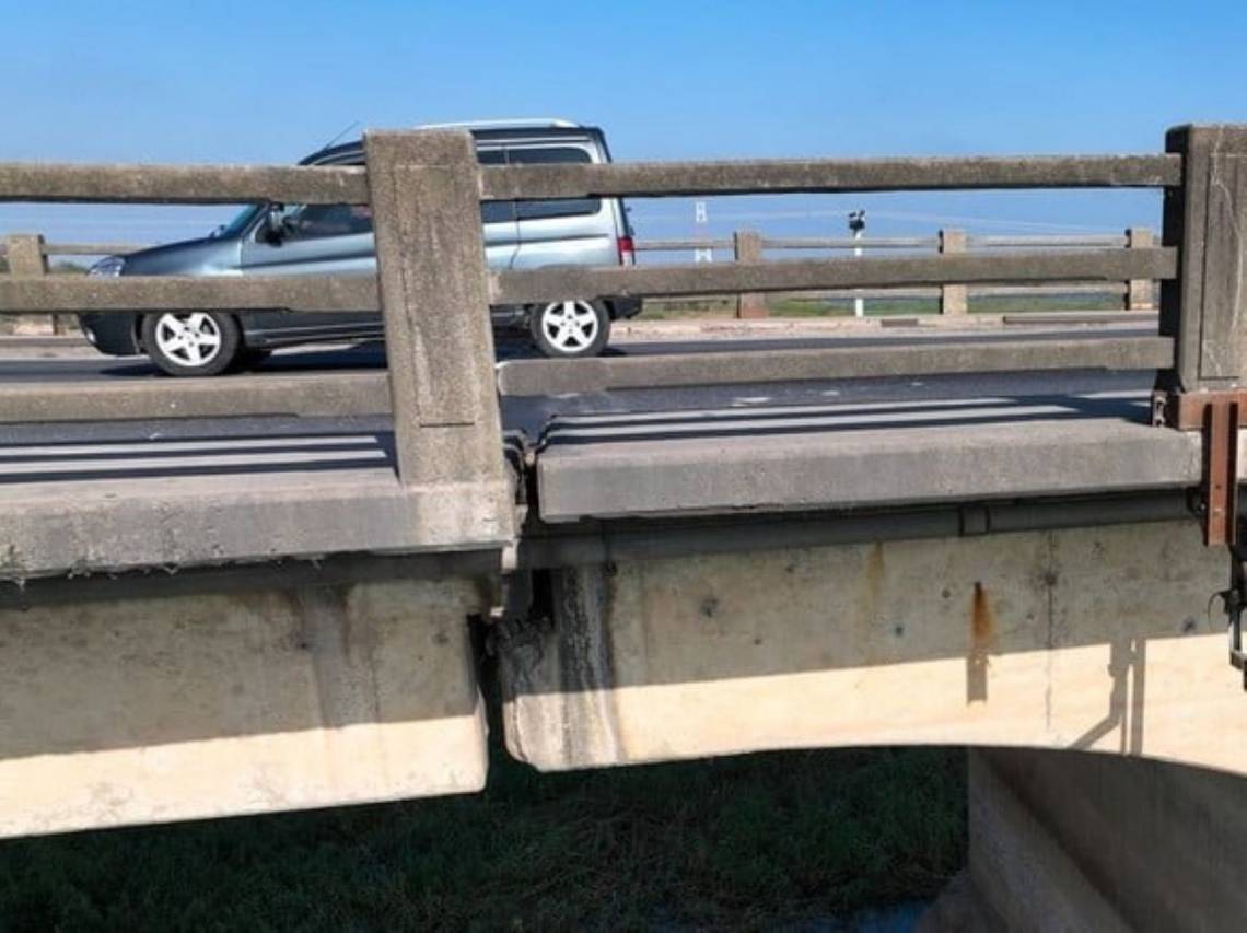 El sector deteriorado del puente Carretero. (Foto: STD)