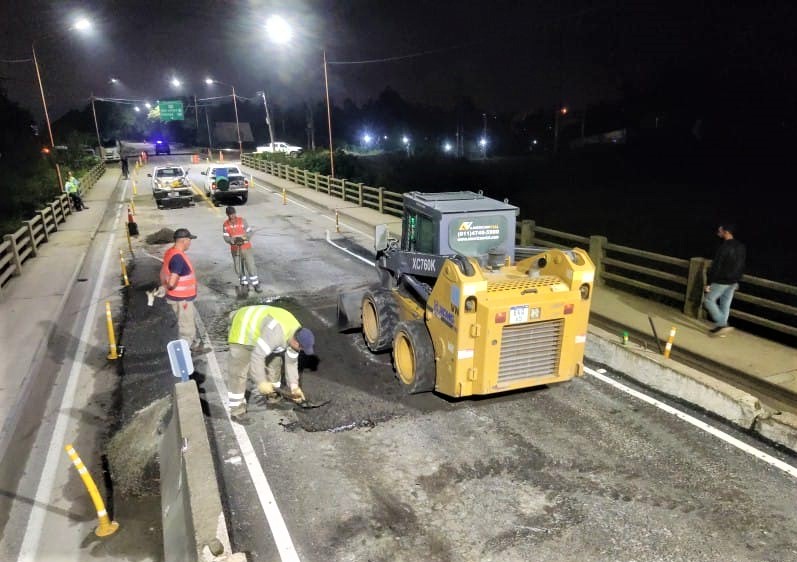 Vialidad finalizó los arreglos en las rampas del puente Bailey sobre el puente Carretero