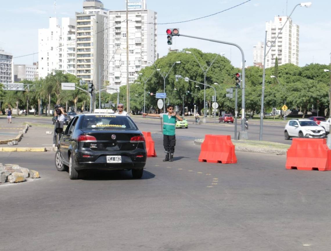 Desde este lunes, se modifica la circulación en la rotonda de Alem y Belgrano