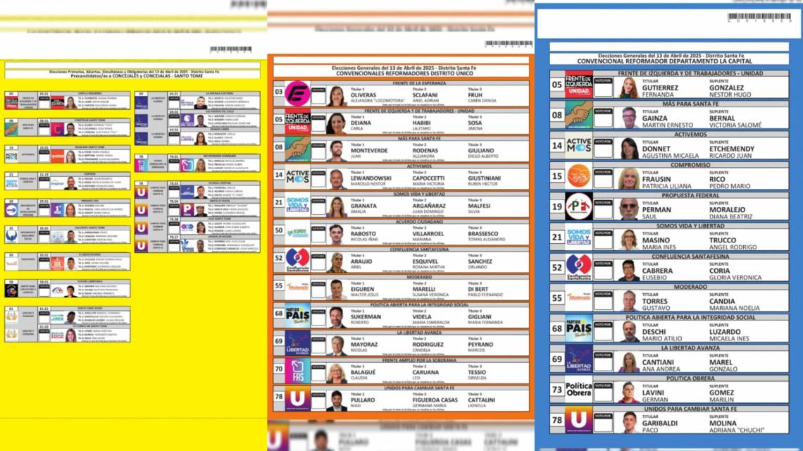 Así son las boletas para votar este domingo.