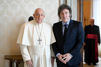 Javier Milei despidió al Papa y agradeció 