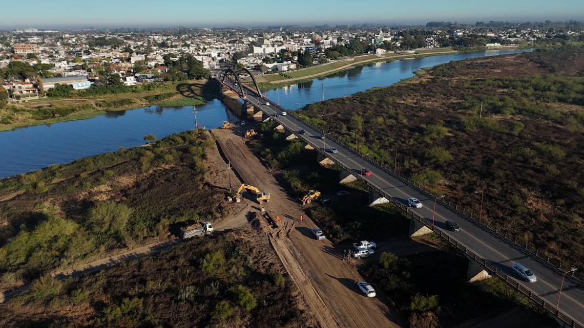 Nuevo puente sobre el Salado: cómo se construirán los pilotes en el cauce del río