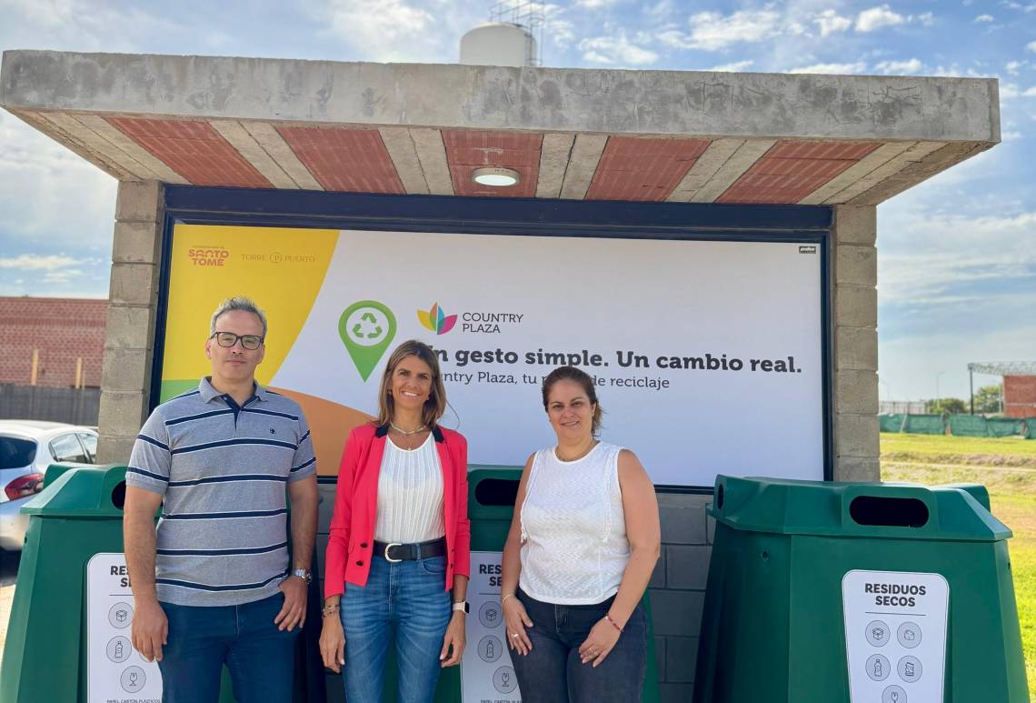 Inauguraron un nuevo punto de reciclaje en la zona de barrios privados