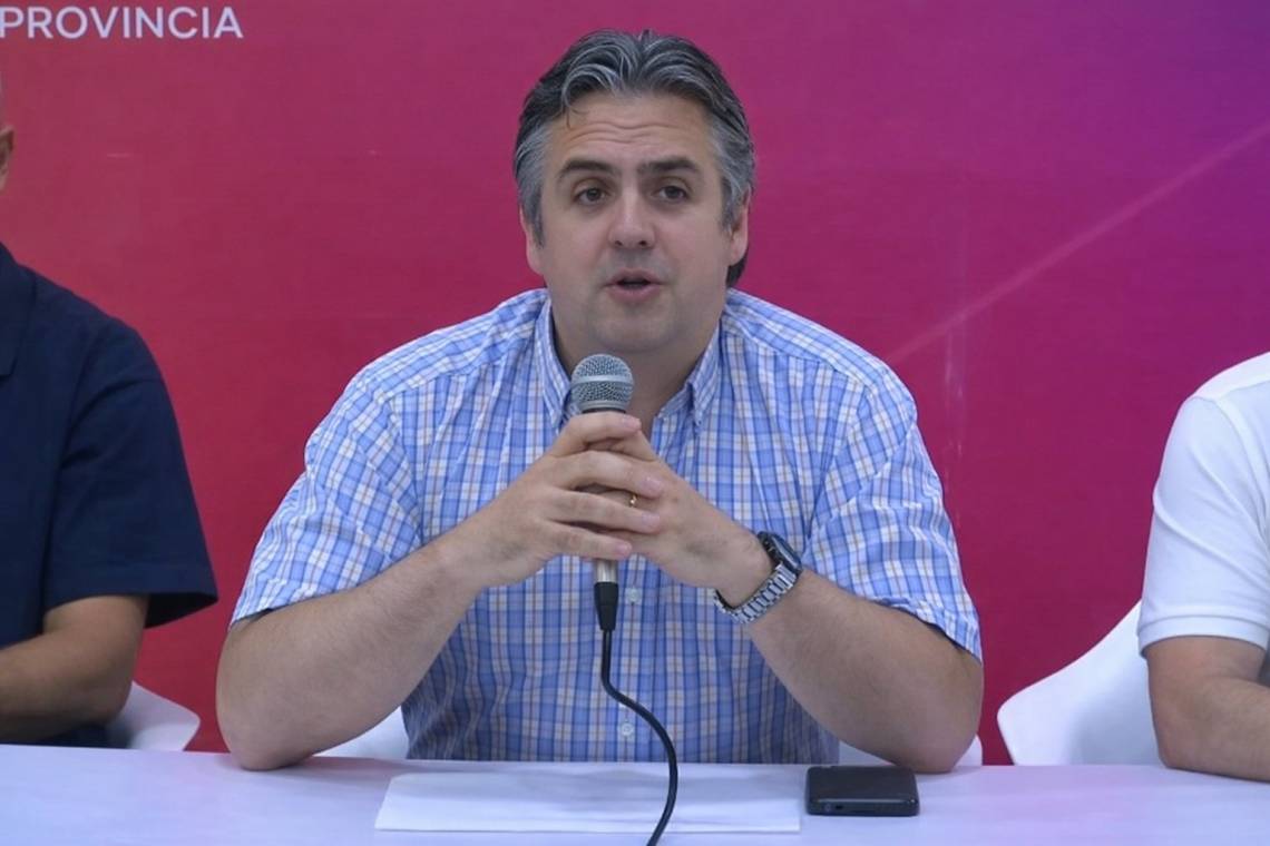 Cococcioni, durante los anuncios de este martes por la mañana. 