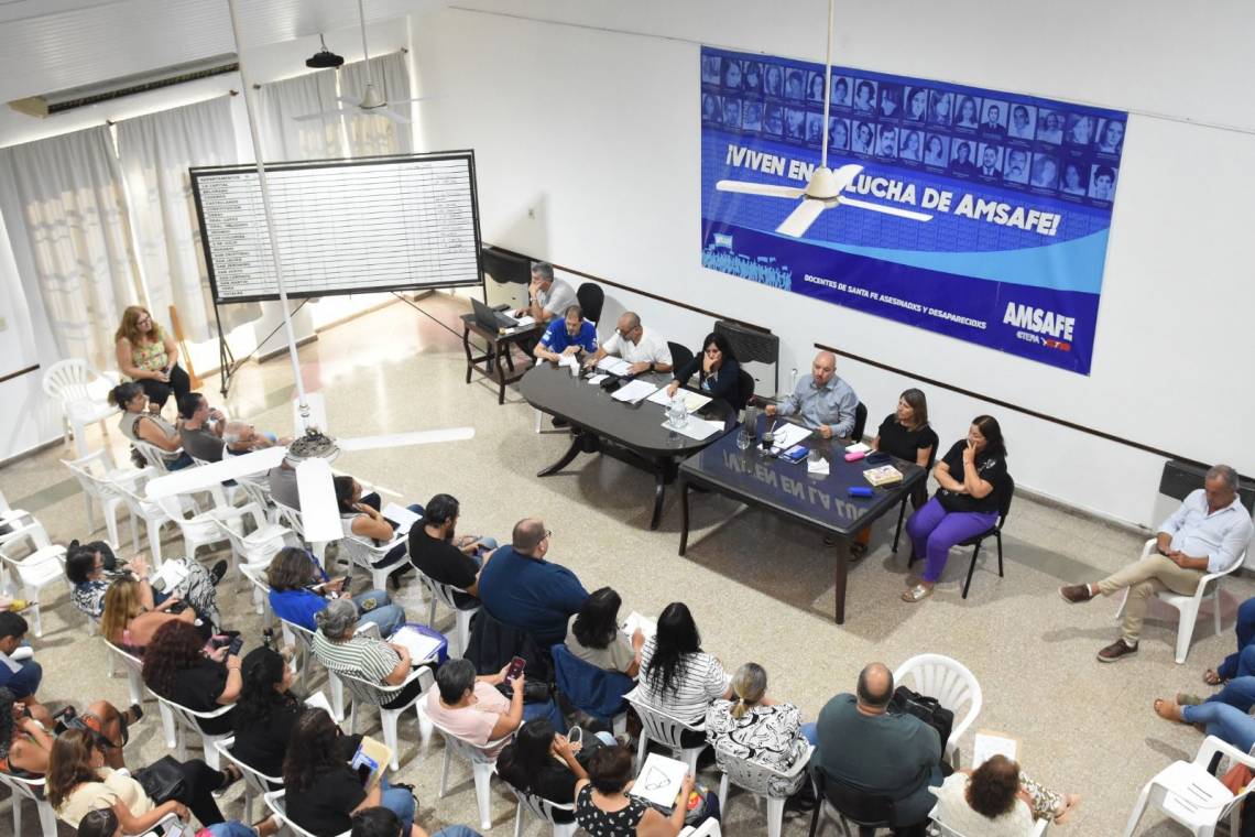 La Asamblea Provincial de AMSAFE decidió un rechazo casi unánime a la oferta del gobierno. 