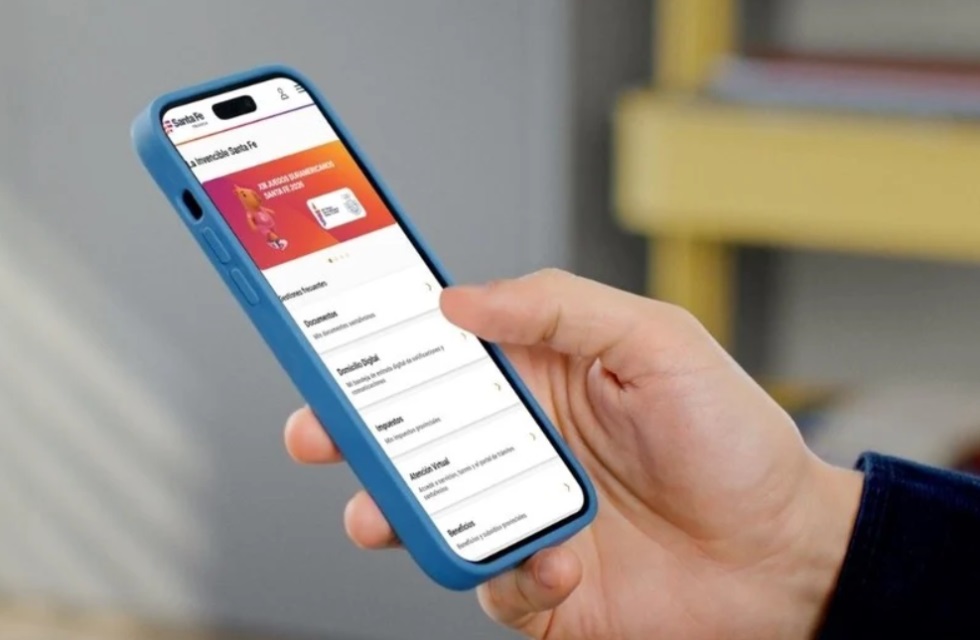 A través de la app Mi Santa Fe se puede acceder a la boleta digital para abonar los impuestos.