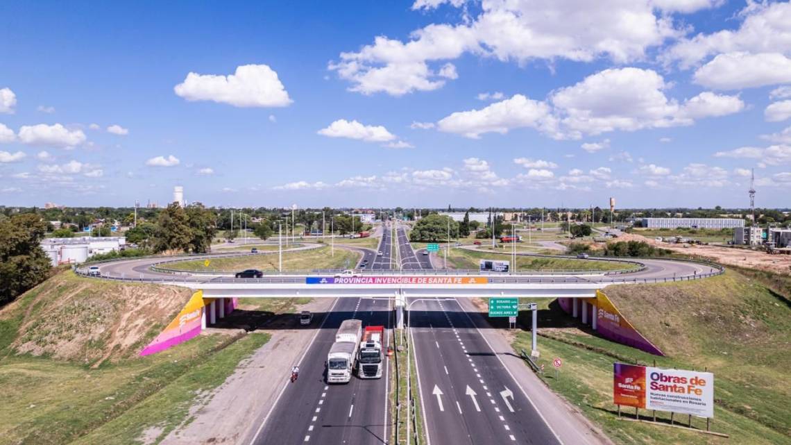 Queda inaugurado el tercer carril entre Rosario y San Lorenzo sobre la Autopista Rosario–Santa Fe. (Foto: GSF)