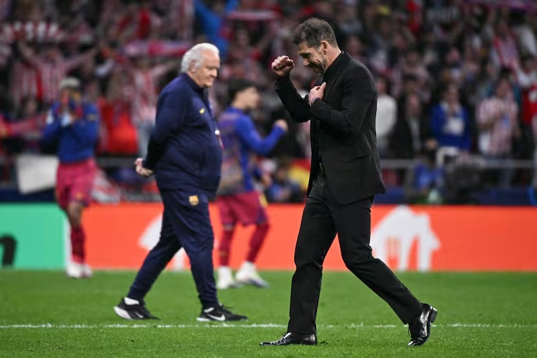 De la mano de Simeone, Atlético Madrid eliminó a Barcelona y está en semifinales