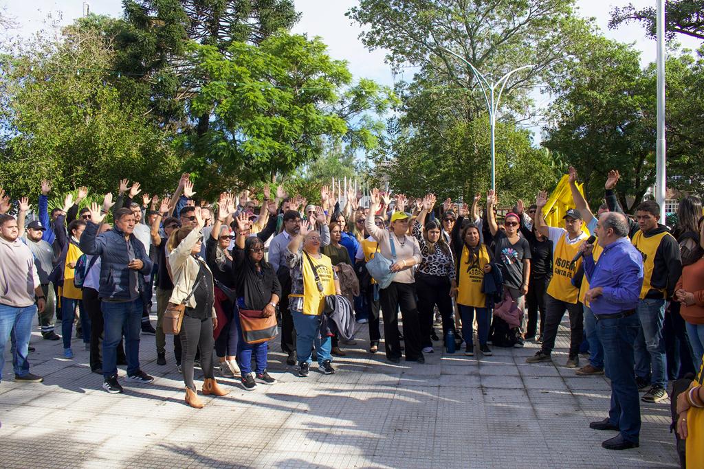 El conflicto municipal se profundiza: habrá paro de 72 horas y movilización de trabajadores municipales. (Crédito: PRENSA ASEOM)