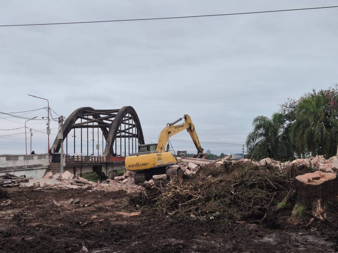 Avanza la obra del nuevo puente en el acceso a nuestra ciudad