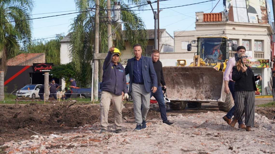 Con trabajos en calle Mitre, comenzaron las obras del acceso al nuevo puente