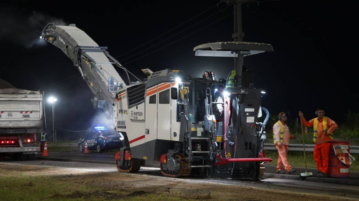 El grueso de los trabajos se realiza en horario nocturno, pero piden prever posibles demoras en la circulación.
