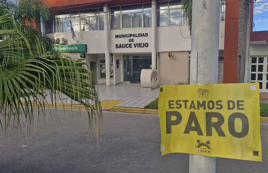 Nuevo paro municipal de ASOEM en Sauce Viejo. 