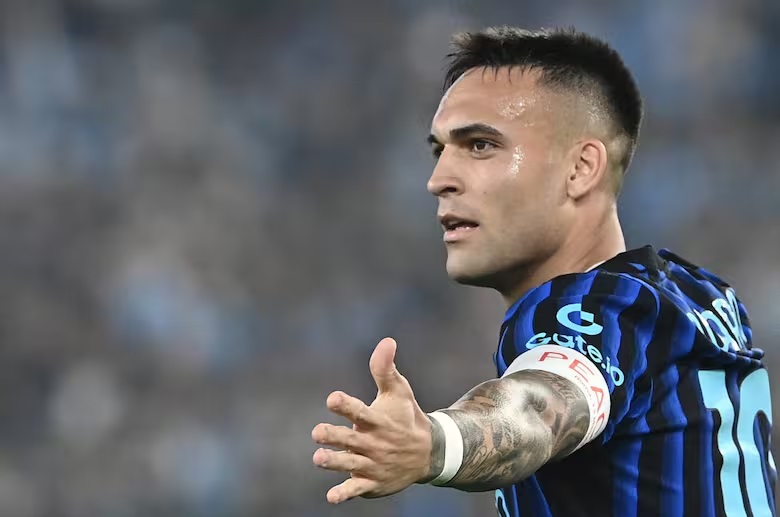 Lautaro Martínez celebra el gol que definió la final.