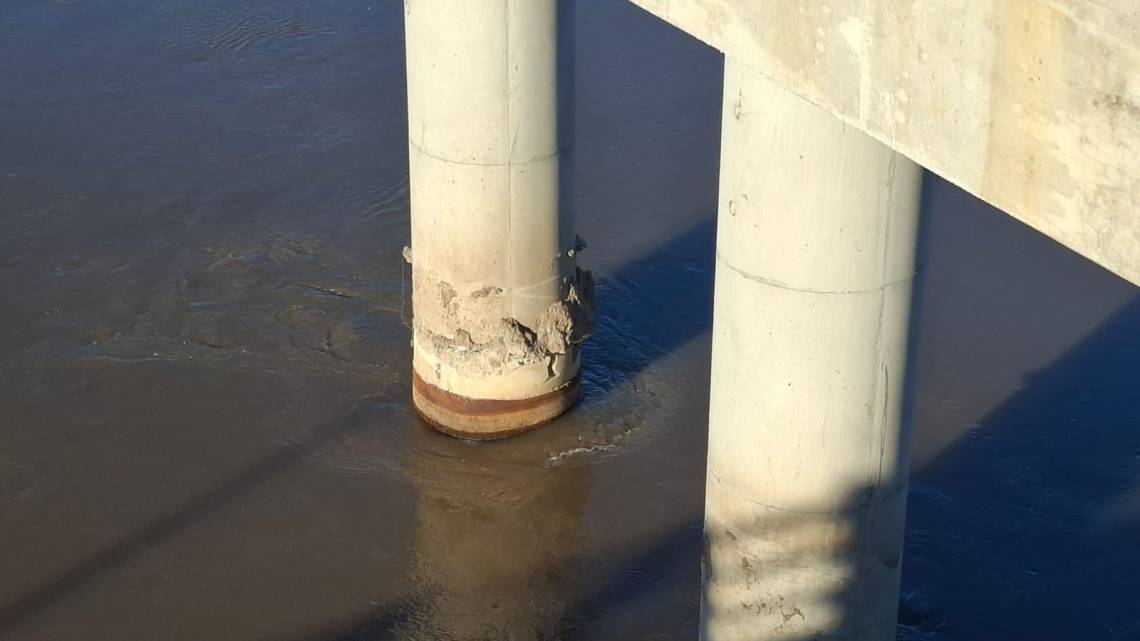 Vialidad revisa otras columnas del nuevo puente para descartar problemas similares. (Foto: STD)