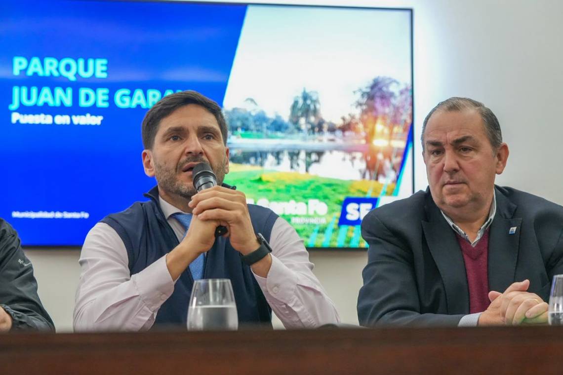 Pullaro anunció obras por $ 4.350 millones para transformar el Parque Garay y el Acceso Oeste