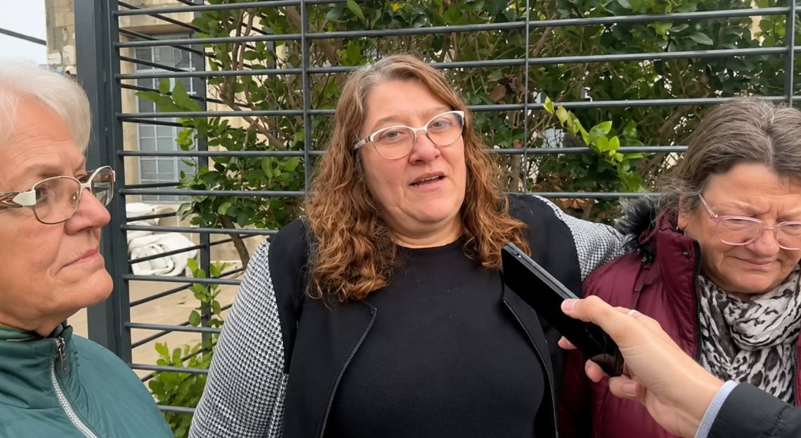 Danisa Robledo, presidenta de la Vecinal Villa Luján, luego de la reunión realizada este miércoles por la situación de la Cisterna Luján Oeste. (Crédito: STD)