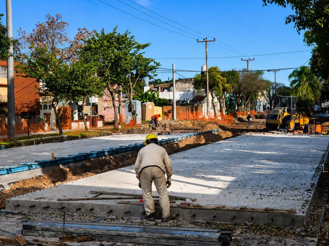 Otro de los frentes clave de la obra, sobre calle Mitre. (Crédito: STD)