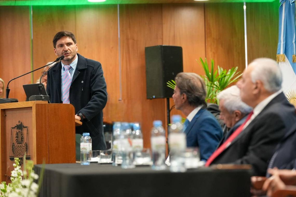 Pullaro participó de la inauguración del nuevo Anexo del Palacio de Justicia de la ciudad de Santa Fe. (Foto: GSF)
