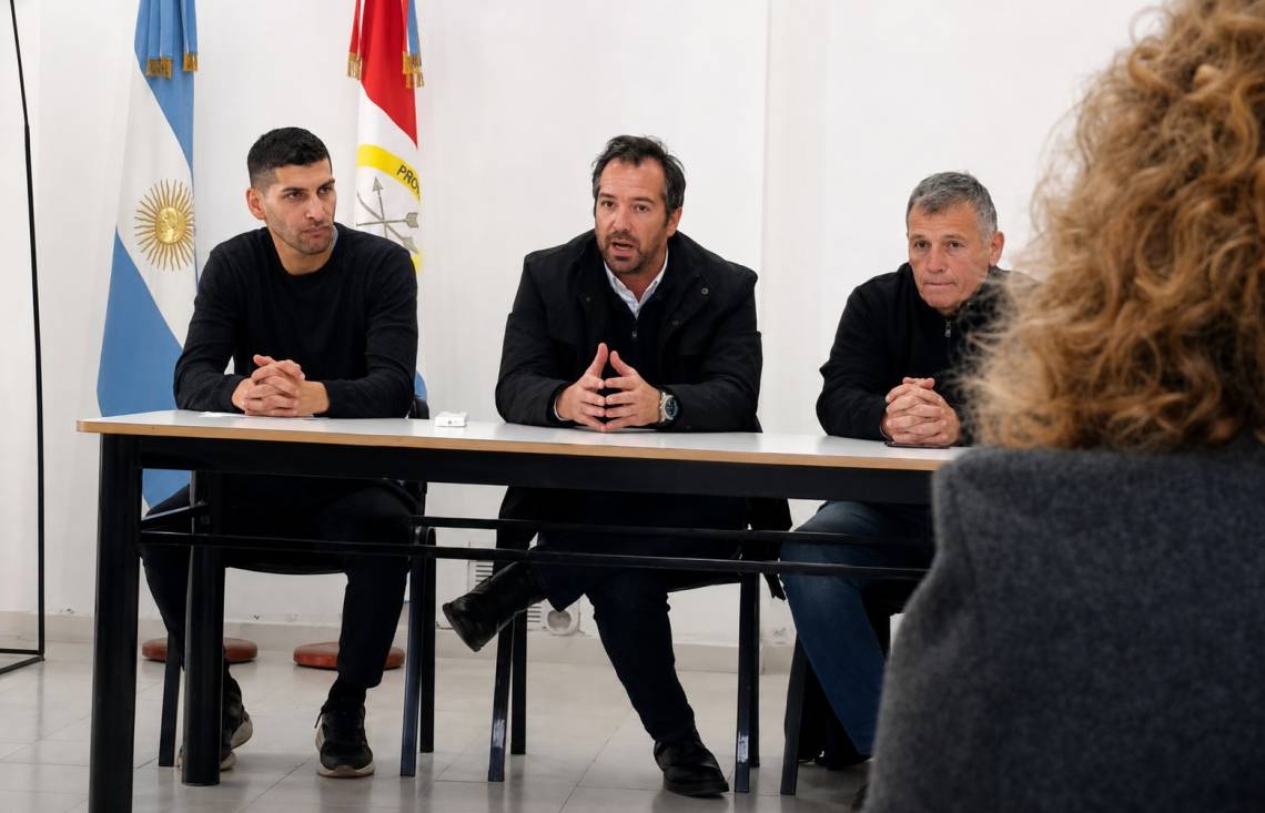 La reunión fue encabezada por el intendente Miguel Weis.s Ackerley