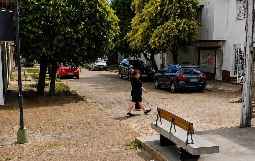Pasaje Güemes y 7 de Marzo, donde se produjo la detención.