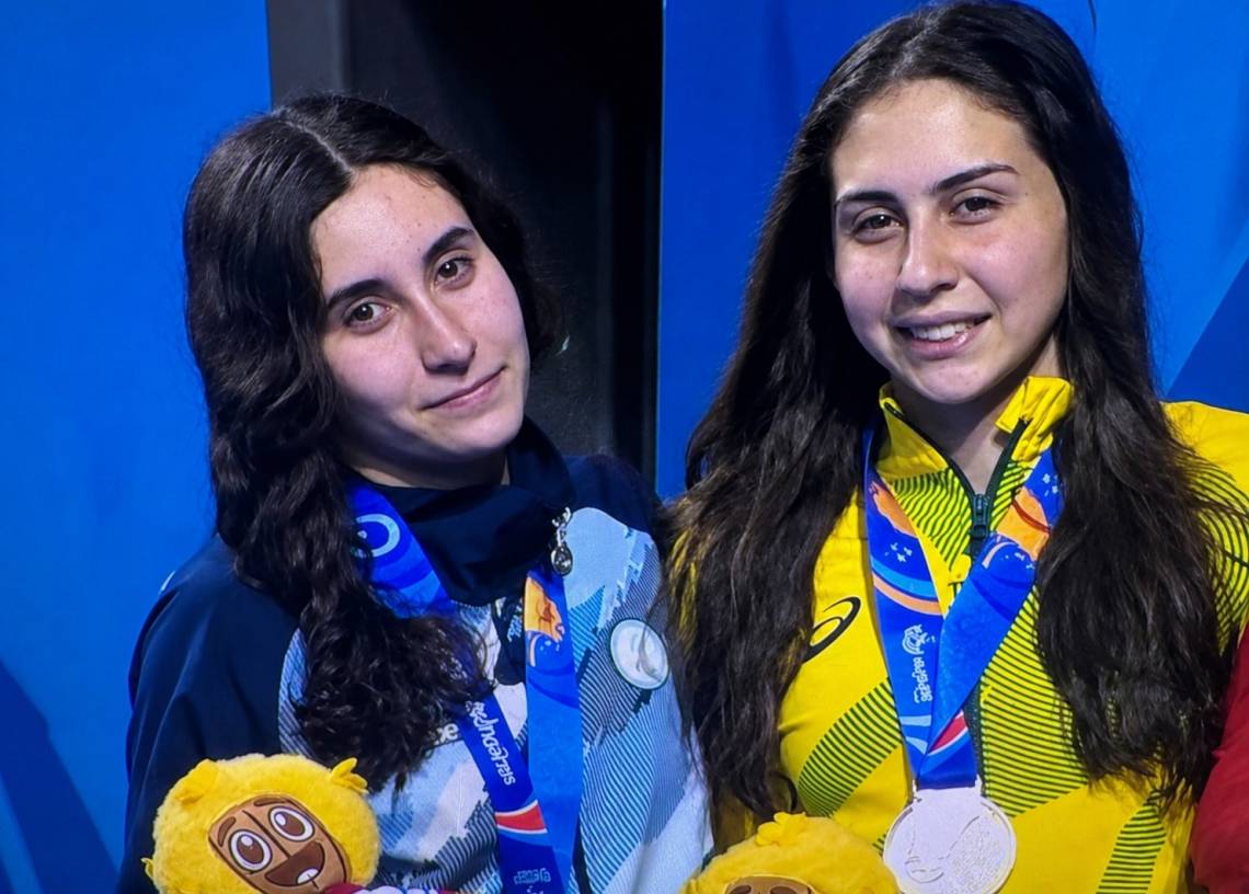 Tres pruebas, tres medallas: Manuela Herrero volvió a subirse al podio en Colombia.