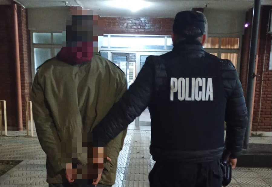 Lo detuvieron tras sorprenderlo trepado a un poste robando cables.