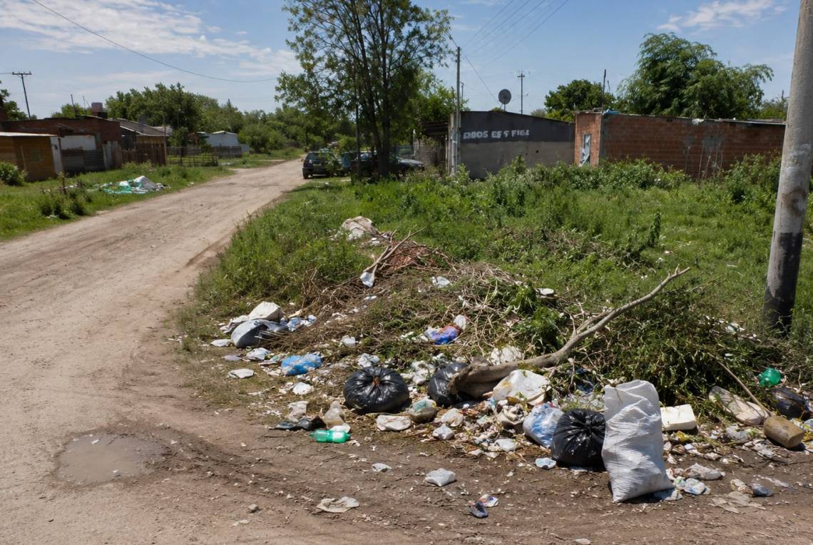 La basura, uno de los tantos problemas del barrio. (Crédito: STD)
