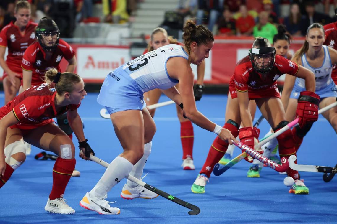 Las Leonas empataron con Bélgica y van por Australia en las semifinales. (Foto: EFE)