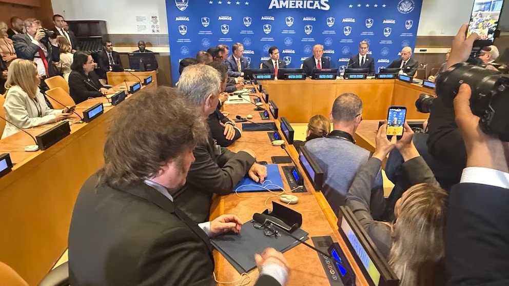 “Tuvimos una gran victoria en Argentina”: el respaldo de Trump a Milei en el Escudo de las Américas