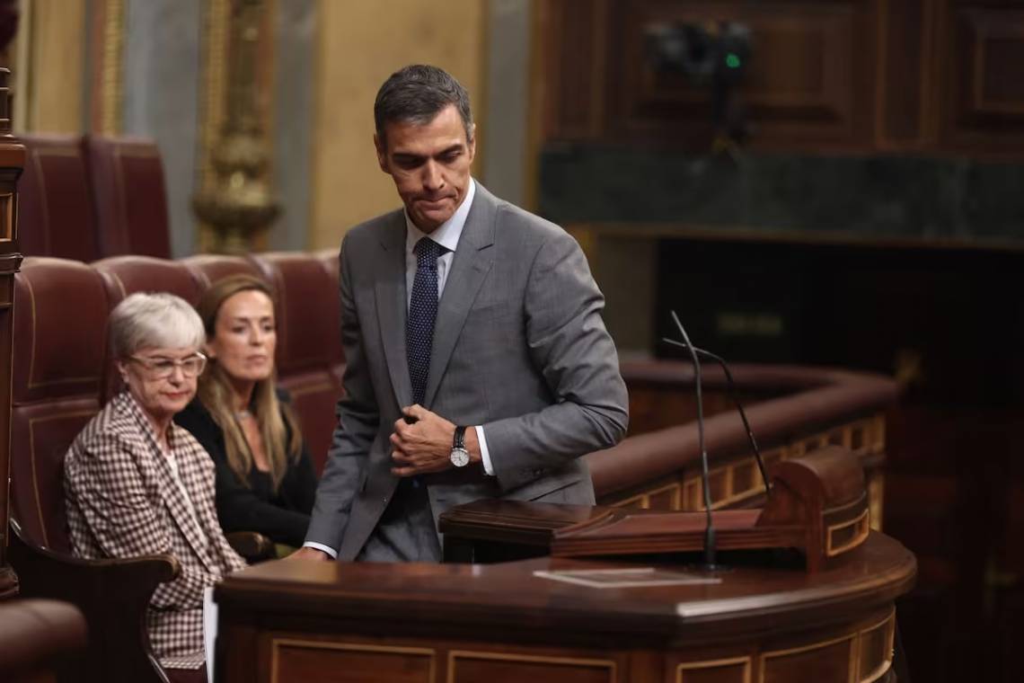 Pedro Sánchez anunció la convocatoria a elecciones anticipadas en España. (Crédito: Europa Press DPA)