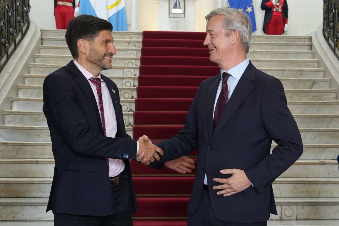 Pullaro recibió en Casa de Gobierno al embajador de la Unión Europea en Argentina