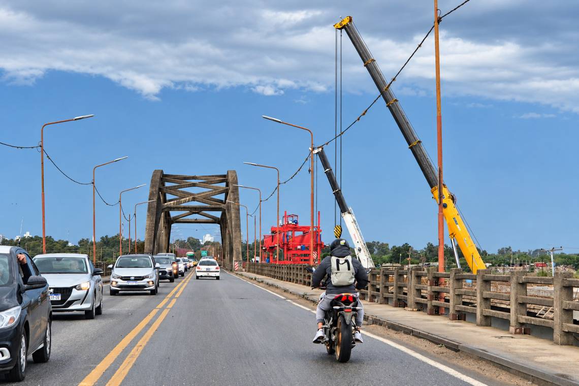 A 19 meses del inicio de la construcción del nuevo puente, la obra ingresa en su etapa definitiva. (Crédito: STD)